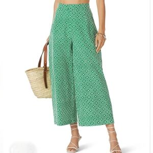Scotch & Soda Kelly Green Broderie Pants